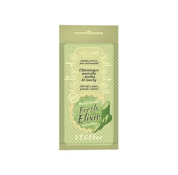 Vollare VEGEbar Fresh Elixir odświeżająca maseczka-peeling do twarzy (8 ml)