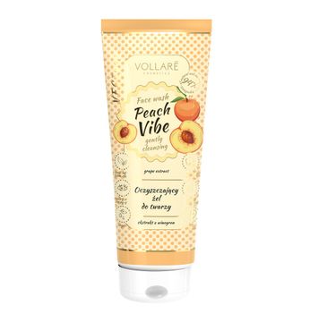 Vollare VEGEbar Peach Vibe oczyszczający żel do mycia twarzy (150 ml)