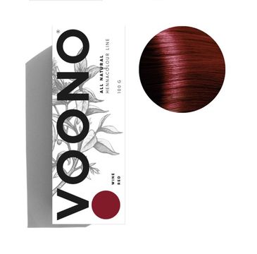 Voono All Natural Hennacolour Line henna do włosów Wine Red (100 g)
