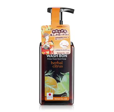 Washbon – Prime Foam Hand Soap oczyszczająco-odświeżająca pianka do mycia dłoni Herbal Citrus (450 ml)