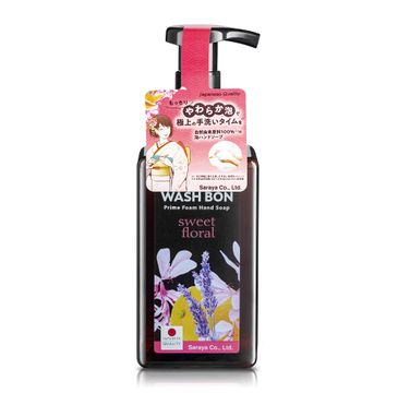 Washbon – Prime Foam Hand Soap oczyszczająco-relaksująca pianka do mycia dłoni Sweet Floral 450ml