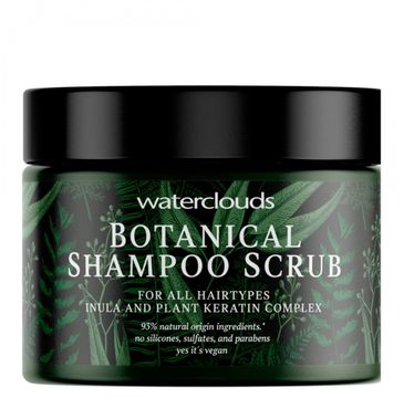 Waterclouds Botanical Shampoo Scrub kremowy szampon peelingujący do każdego rodzaju włosów 200ml