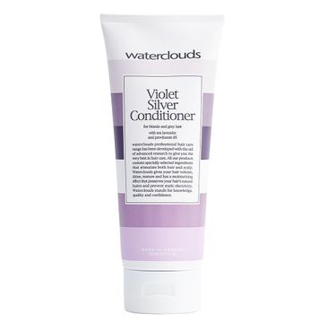 Waterclouds Violet Silver Conditioner odżywka z fioletowym pigmentem neutralizująca żółte refleksy na włosach blond i siwych 200ml