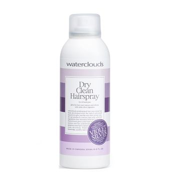 Waterclouds Violet Silver Dry Clean Hairspray suchy szampon neutralizujący ciepłe odcienie blond włosów 200ml