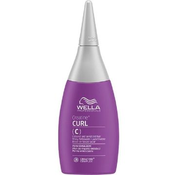 Wella Professionals Creatine+ Curl (C) płyn do trwałej ondulacji do włosów farbowanych lub uwrażliwionych 75ml