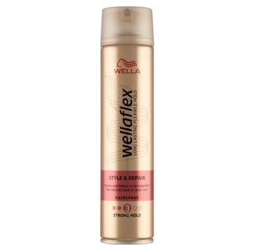 Wella Wellaflex Style & Repair Hairspray lakier do włosów 3 Strong Hold (250 ml)