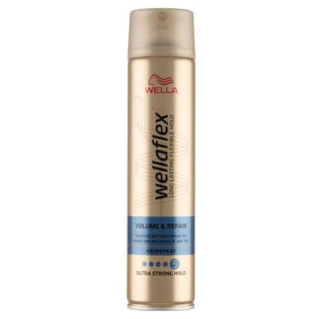 Wella Wellaflex Volume & Repair Hairspray lakier do włosów 5 Ultra Strong Hold (250 ml)