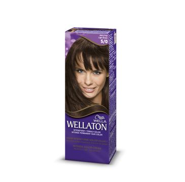 Wella  Wellaton Intense Permanent Color krem intensywnie koloryzujący 5/0 Light Brown 1szt