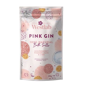 Westlab Pink Gin Bath Salts rewitalizująco-oczyszczająca sól do kąpieli Owoc Jałowca & Granat & Limonka (454 g)