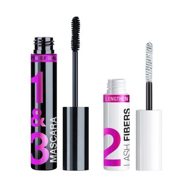 Wet n Wild Lash-O-Matic zestaw wydłużający rzęsy Mascara 11ml + Fiber 1g (1 szt.)