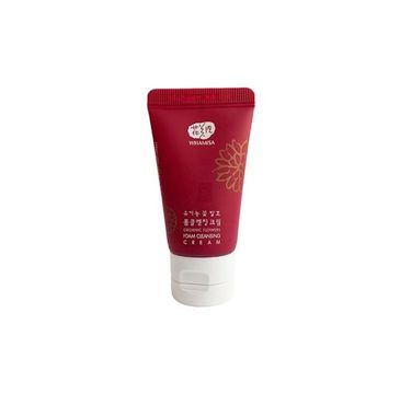 Whamisa Organic Flowers Foam Cleansing Cream naturalna pianka oczyszczająca (20 ml)