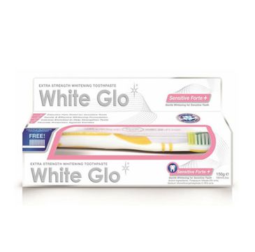 White Glo – Sensitive Forte+ wybielająca pasta do wrażliwych zębów 100ml + szczoteczka do zębów (1 szt.)