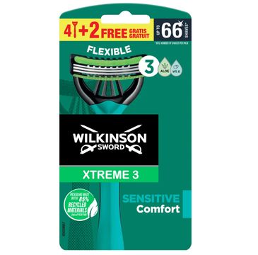 Wilkinson Xtreme3 Sensitive Comfort jednorazowe maszynki do golenia dla mężczyzn (6 szt.)