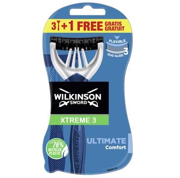 Wilkinson Xtreme3 Ultimate Plus jednorazowe maszynki do golenia dla mężczyzn (4 szt.)