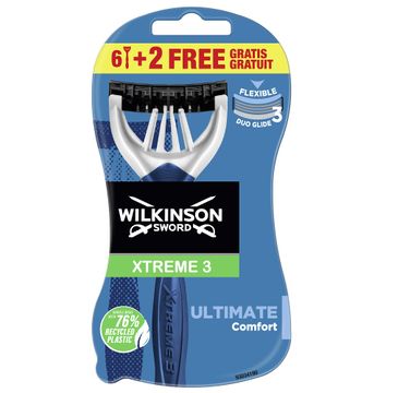 Wilkinson Xtreme3 Ultimate Plus jednorazowe maszynki do golenia dla mężczyzn (8 szt.)