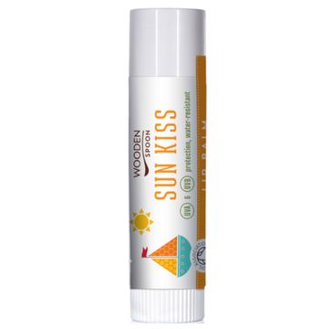 Wooden Spoon Sun Kiss organiczny balsam do ust z filtrem (4.3 ml)