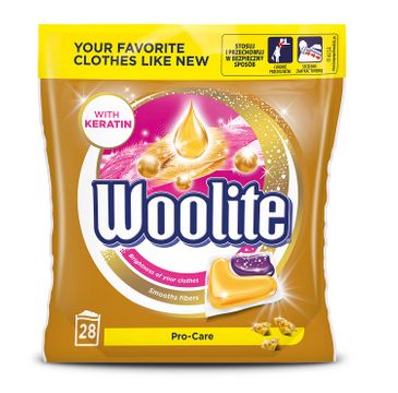 Woolite Pro-Care kapsułki do prania z keratyną 28szt