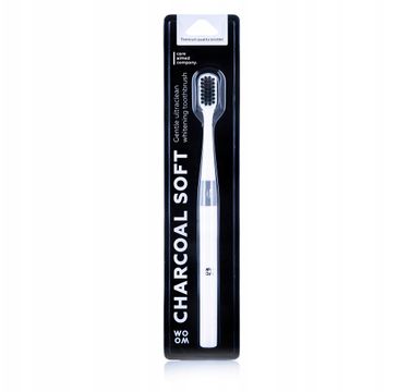 Woom Charcoal Soft szczoteczka do zębów z miękkim włosiem