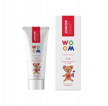 Woom Junior naturalna pasta do zębów dla dzieci 6+ lat Cola (50 ml)