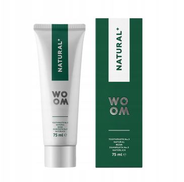 Woom Natural+ naturalna wzmacniająca pasta do zębów (75 ml)