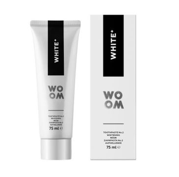 Woom White+ wybielająca pasta do zębów odświeżająca oddech (75 ml)