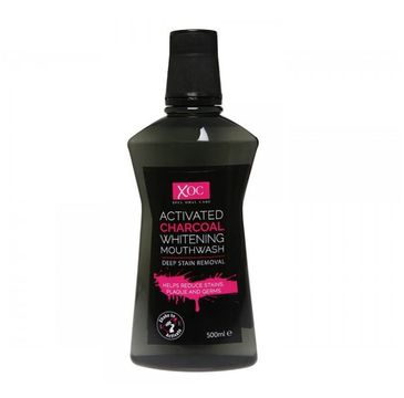 XOC Activated Charcoal Whitening Mouthwash wybielający płyn do płukania ust z aktywnym węglem (500 ml)