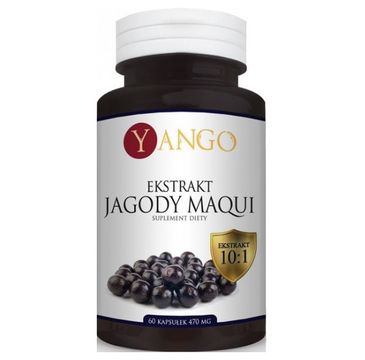 Yango Ekstrakt z Jagody Maqui 470mg suplement diety 60 kapsułek