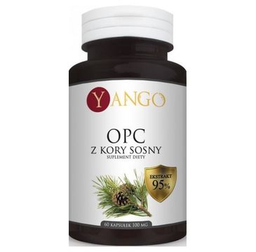 Yango OPC Ekstrakt 95% z Kory Sosny 100mg suplement diety 60 kapsułek