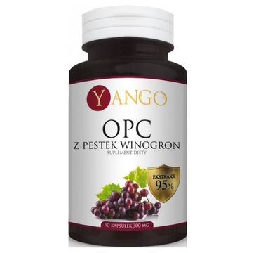 Yango OPC Ekstrakt Z Pestek Winogron 300mg suplement diety 90 kapsułek