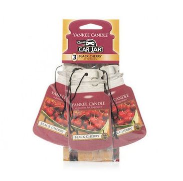 Yankee Candle Car Jar Bonus Pack zestaw zapachów samochodowych Black Cherry 3sztuki