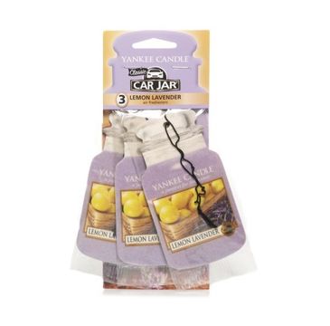 Yankee Candle Car Jar Bonus Pack zestaw zapachów samochodowych Lemon Lavender 3sztuki