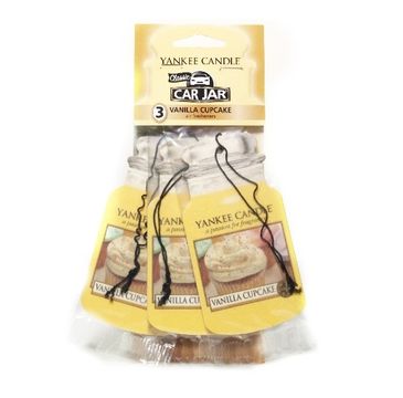 Yankee Candle Car Jar Bonus Pack zestaw zapachów samochodowych Vanilla Cupcake 3sztuki