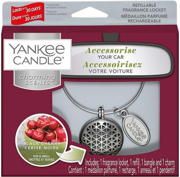 Yankee Candle Charming Scents zapach samochodowy z uzupełniaczem Black Cherry