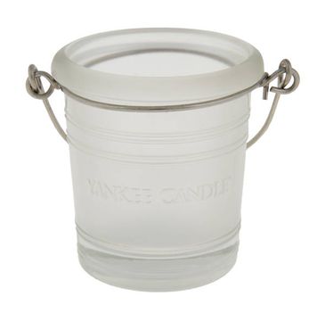 Yankee Candle Glass Bucket świecznik wiaderko szronione 1szt