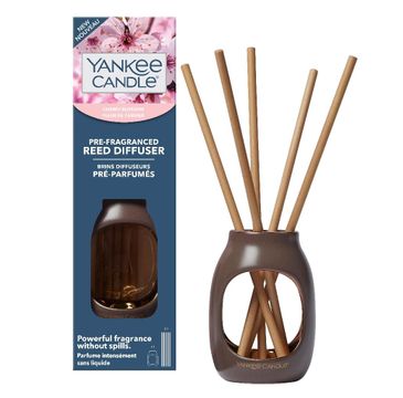 Yankee Candle Pre-Fragranced Reed Diffuser dyfuzor do zapachu z pałeczkami Cherry Blossom