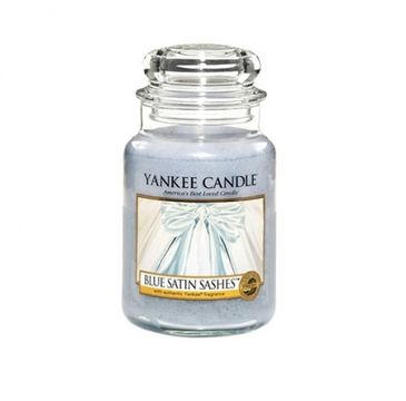 Yankee Candle Świeca zapachowa duży słój Blue Satin Sashes 623g