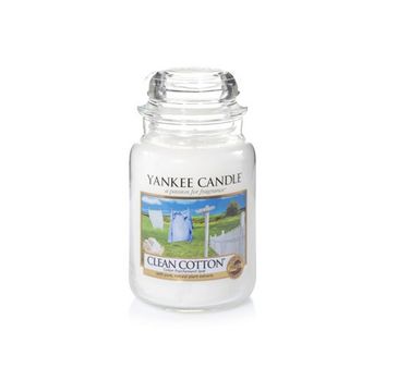 Yankee Candle Świeca zapachowa duży słój Clean Cotton® 623g