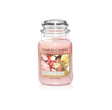 Yankee Candle Świeca zapachowa duży słój Fresh Cut Roses® 623g