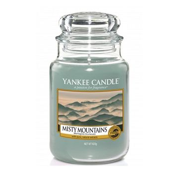 Yankee Candle Świeca zapachowa duży słój Misty Mountains 623g