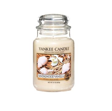 Yankee Candle Świeca zapachowa duży słój Sandalwood Vanilla 623g