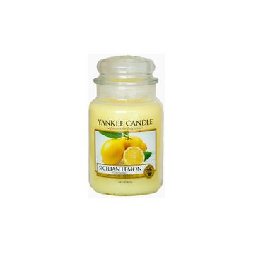 Yankee Candle Świeca zapachowa duży słój Sicilian Lemon 623g