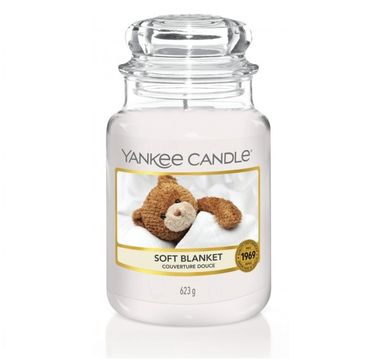 Yankee Candle Świeca zapachowa duży słój Soft Blanket (623 g)