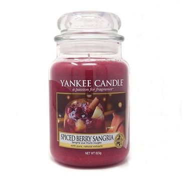 Yankee Candle Świeca zapachowa duży słój Spiced Berry Sangria 623g