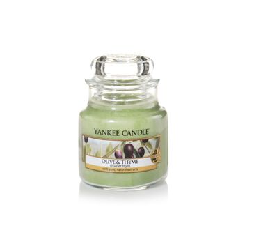 Yankee Candle Świeca zapachowa mały słój Olive & Thyme 104g