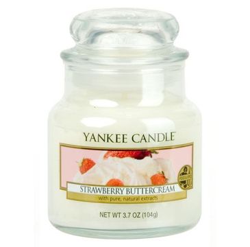 Yankee Candle Świeca zapachowa mały słój Strawberry Buttercream 104g