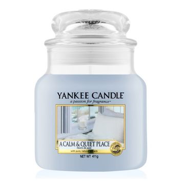 Yankee Candle Świeca zapachowa średni słój A Calm & Quiet Place 411g