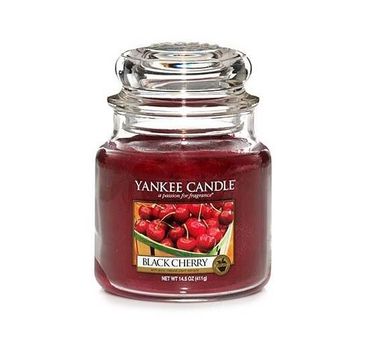 Yankee Candle Świeca zapachowa średni słój Black Cherry 411g