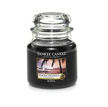 Yankee Candle Świeca zapachowa średni słój Black Coconut 411g