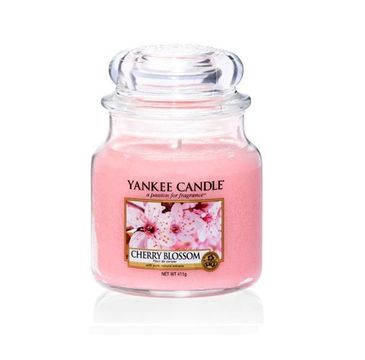 Yankee Candle Świeca zapachowa średni słój Cherry Blossom 411g