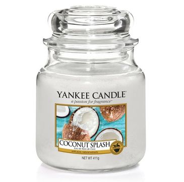 Yankee Candle Świeca zapachowa średni słój Coconut Splash 411g